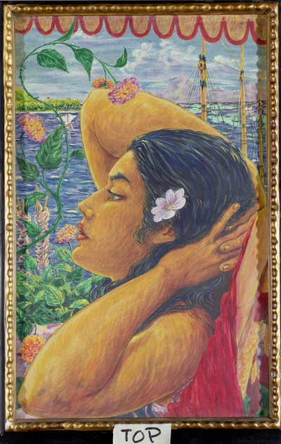 Vahine, Tahiti, c.1920 by Octave Morillot